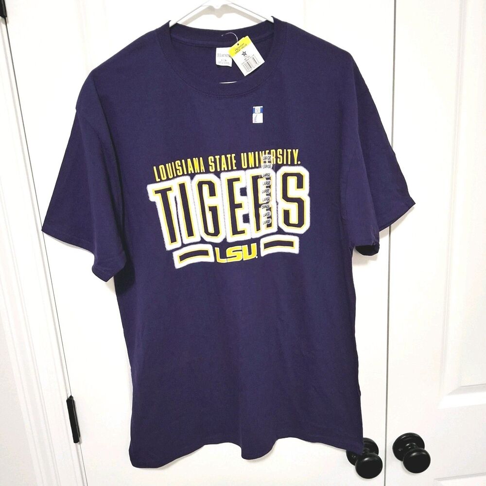 Louisiana State University (LSU) Officially Licensed T-shirt Purple Large NWT